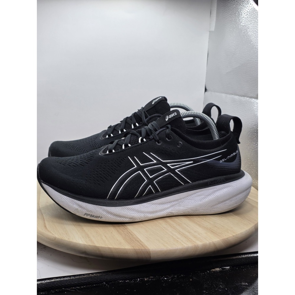 Men's Size 9 2E - Asics Gel Nimbus 25 "Black/White " Running Shoes 1011B625-001